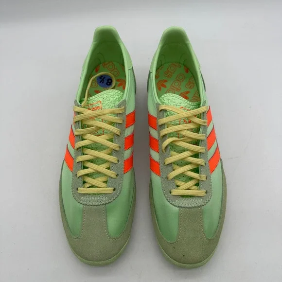 Adidas JI0197 Womens 8.5 SL 72 OG Sneakers Green Orange Retro Running Shoes - Picture 5 of 10